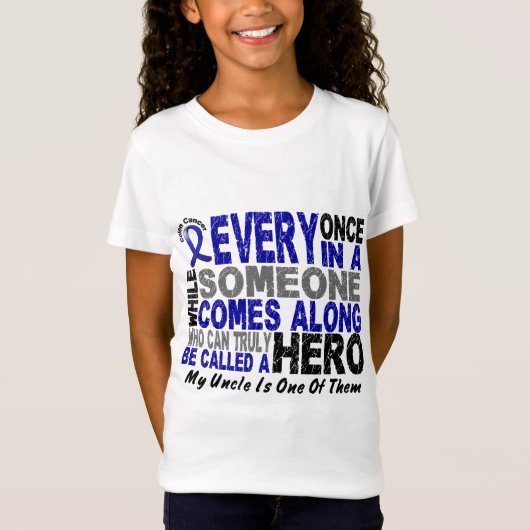 HERO KOMT OP 1 oom COLON CANCER T-Shirts (Voorkant)
