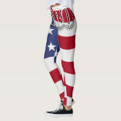 Hero met Amerikaanse vlag Leggings (Links)