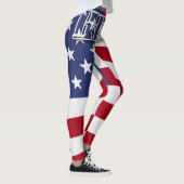 Hero met Amerikaanse vlag Leggings (Rechts)