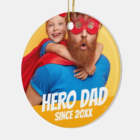 Hero Pap sinds 20XX Modern Cool Simple Keramisch Ornament (Links)