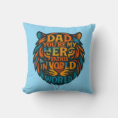 Hero Papa Tiger Typographie Coussin (Recto)