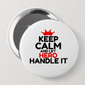 HERO RONDE BUTTON 4,0 CM (Voorkant /achterkant)