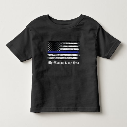 Hero Thin Blue Line Kinder Shirts (Voorkant)