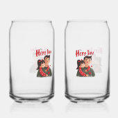 Hero Vaderdag Drinkware Set Blikvorm Glas (Achterkant)