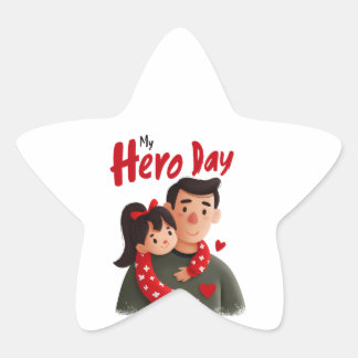 Hero Vaderdag Sticker