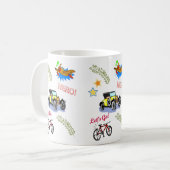 Hero Voiture Vélo Avion Mug (Devant gauche)