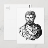 Herodotus bust Griekse historicus Briefkaart (Voorkant / Achterkant)