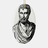 Herodotus bust Griekse historicus Keramisch Ornament (Rechts)