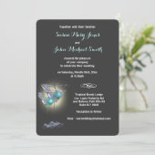 Heroefening van de cocktailbruiloft kaart (Staand voorkant)