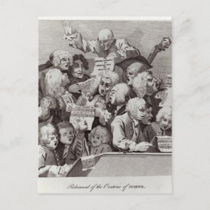 Heroefening van de Oratorio Judith, 1734 Briefkaart