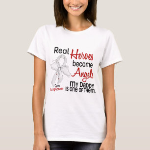 Heroes Become Angels Dad Lung Cancer T-shirt