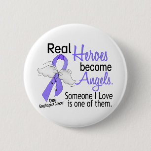 Heroes Become Angels Esophageal Cancer Ronde Button 5,7 Cm