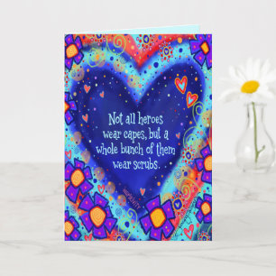 "Heroes Draag scrubs" Kaart
