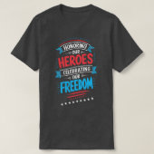 Heroes eren Vier Vrijheid T-shirt (Design voorkant)