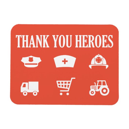 Heroes | Frontlinnen | Dank u wel Magneet (Horizontaal)