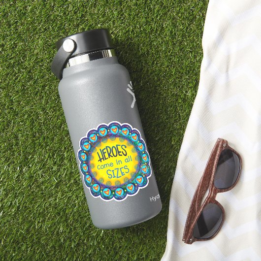 Heroes Fun Modern Yellow Inspirivity Sticker (HydroFlask Insitu)