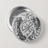 Heroes Glas in lood Shield Button (Voorkant /achterkant)