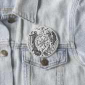 Heroes Glas in lood Shield Button (In situ)