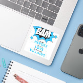 Heroes Love Villains - BAM Sticker (Ordinateur portable avec iPhone)
