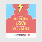 Heroes Love Villains - Sticker Lightning (Feuille)