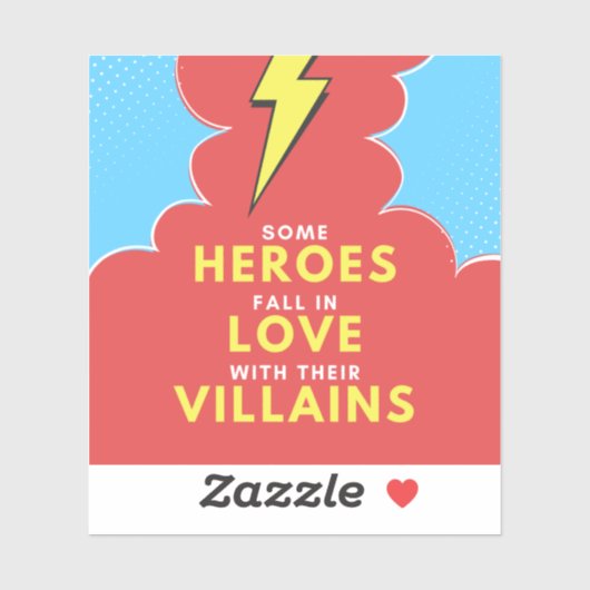 Heroes Love Villains - Sticker Lightning (Feuille)