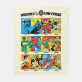 Heroes of the DC™ Universe Fleece Deken (Voorkant)