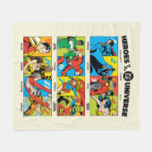 Heroes of the DC™ Universe Fleece Deken (Voorkant (Horizontaal))