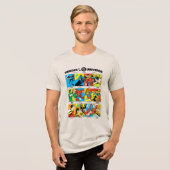 Heroes of the DC™ Universe Tri-Blend Shirt (Voorkant volledig)
