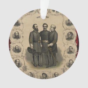 Heroes van de burgeroorlog ornament