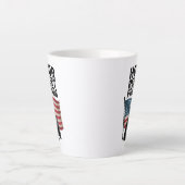 Heroes Veteran Day Patriottisch Ontwerp Latte Mok (Voorkant)