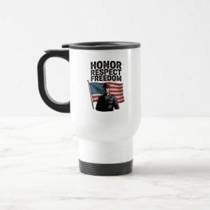 Heroes Veteran Day Patriottisch Ontwerp Reisbeker