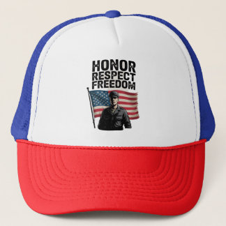 Heroes Veteran Day Patriottisch Ontwerp Trucker Pet