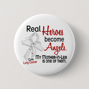 Heroes wordt Angels schoonmoeder longkanker Ronde Button 5,7 Cm