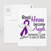 Heroes wordt de ziekte van Alzheimer van Angels Briefkaart (Voorkant / Achterkant)