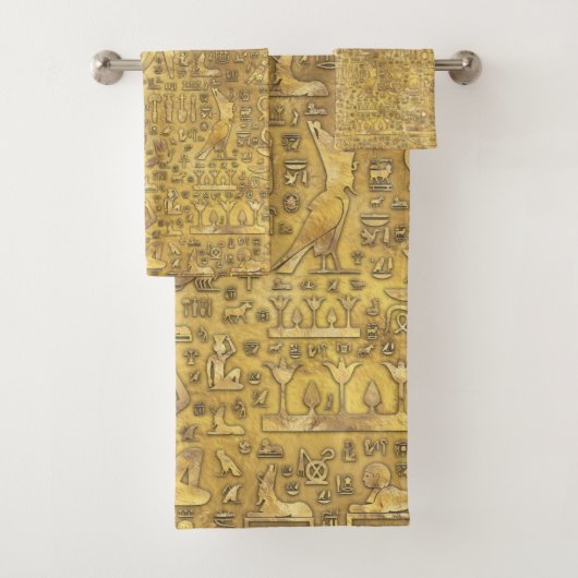 Héroglyphes d'Égypte antique Or (En situation)