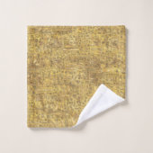 Héroglyphes d'Égypte antique Or (Gant de toilette)