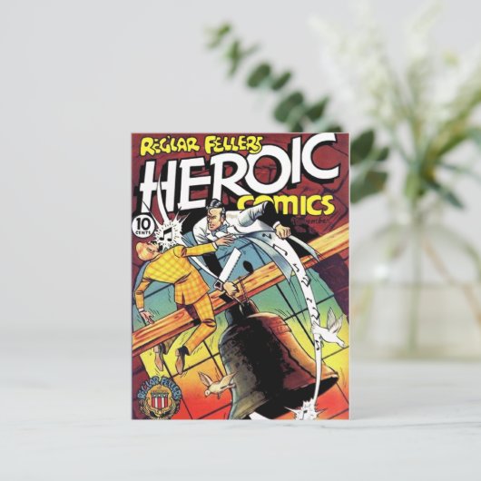 Heroic Comics 15 Briefkaart (Staand voorkant)