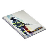 Heroic Firefighter Art Notitieboek (Rechterzijde)