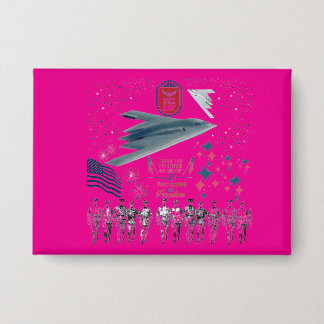 Heroic Hearts Tribute hete roze Button