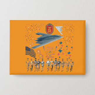 Heroic Hearts Tribute oranje Button