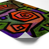 Heroic Rozen van Paul Klee Abstract Art Poster (Hoek)