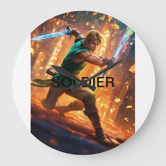 Heroic Soldier Art klok (Voorkant)