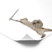 Heroic Warrior Knight Cat Foto Afdruk (Hoek)