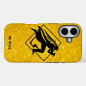 Heroïsch silhouet op Golden Glow Case-Mate iPhone Case (Achterkant (horizontaal))