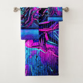 Heroïsche Cyberpunk Vibe Bad Handdoek (Insitu)