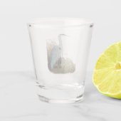 Heron aan de rand van Marsh Shot Glas (Achterkant)