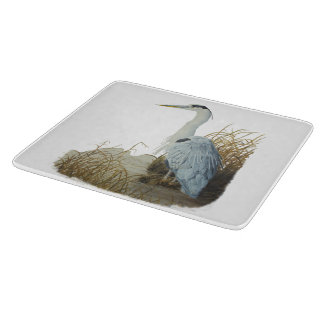Heron aan de rand van Marsh Snijplank