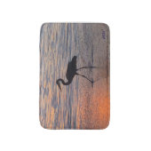 Héron au tapis de bain de lever de soleil (Devant (Vertical))