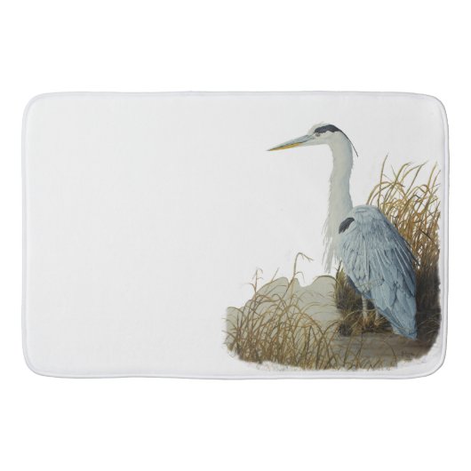 Heron bij Marsh Edge Bath Mat (Voorkant)