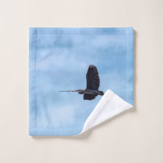 Héron bleu linge